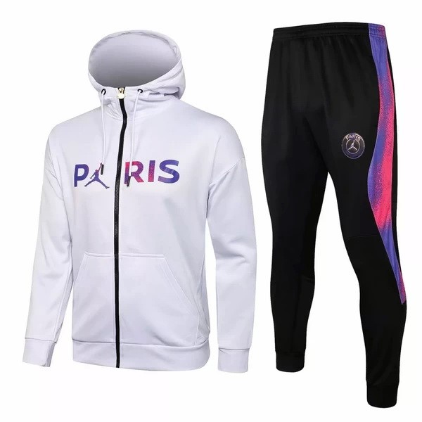 Chaqueta Con Capucha Paris Saint Germain 2021 2022 Blanco Purpura Negro